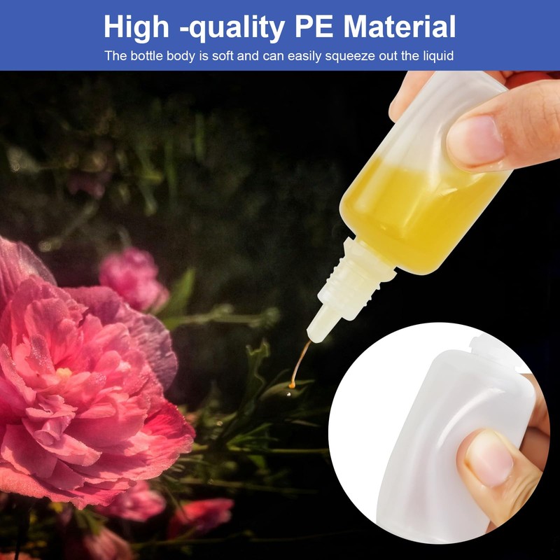 DONQL 26pcs 30ml Dropper Bottle, Empty Squeezable Dropper Bottles, Eye
