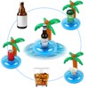 LIYDE 6 Pack Palm Tree Inflatable Drink Holder Floaties for