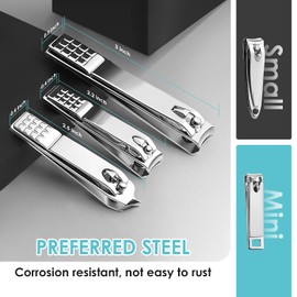 Nail Clippers Set, 30 Pieces, Grooming Set, Manicure Set, Nail Care Set, Multi-functional, Stainless Steel, Portable, Includes Dedicated Storage Case