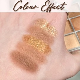 9 Colours Eyeshadow Palette, Eye Shadow Palette with Matte & Shimmer Blendable Shades Make-Up Palettes Set for Day &Night Eye Make-Up, Long-Lasting Waterproof Eye Shadow Pallets for (Brown)