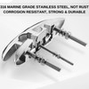 Acefvnofo 6" Boat Cleat, Folding Dock Cleats (2Pack) with Fasteners,