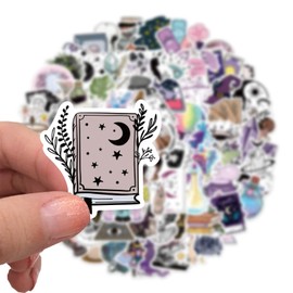 100 Pcs Bohemian Witch Stickers for Laptop, Bumper, Skateboard, Water Bottles, Computer, Phone, Guitar, Cartoon Stickers for Kids Teens Adult