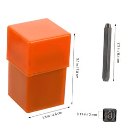 LALAFINA Carbon Steel Letter Stamp Punch Tool Metal Stamping Kit Business Stamps Metal Letter