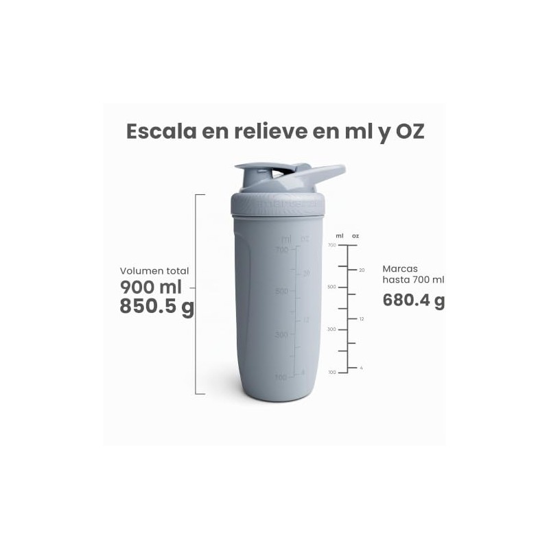 Smartshake Reforce Shaker Acero Inoxidable 900 ml – Edición Oasis