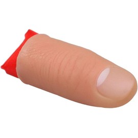 SquarezhenBo 2Pcs Colour of Skin Premium Quality Magic Thumb Tip Trick Finger Rubber Close Up Vanish Appearance Hanky Trick Prop,Magic Supplies，Novelty and Gag Toys