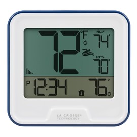 La Crosse Technology 331-09667-INT Wireless Pool Thermometer with Indoor LCD Display, White