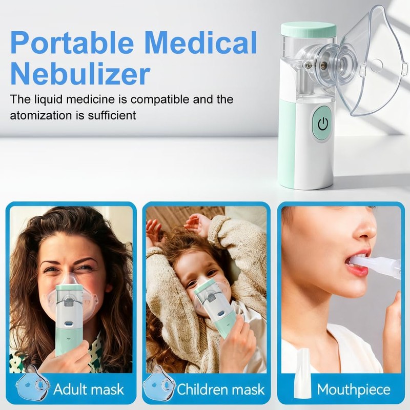 Nebuliser Machine for Adults & Kids,Handheld Nebulizer with Charging Function,with