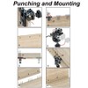 3-in-1 Drilling Template with Positioning Clip, Adjustable Drill Guide Puncher
