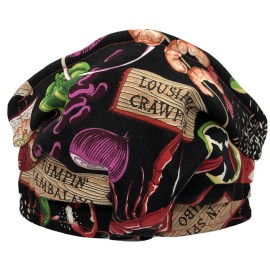 Handmade Cajun Cuisine Louisiana Crawfish / Red Face Mask Triple Layer Double Wire Fitted