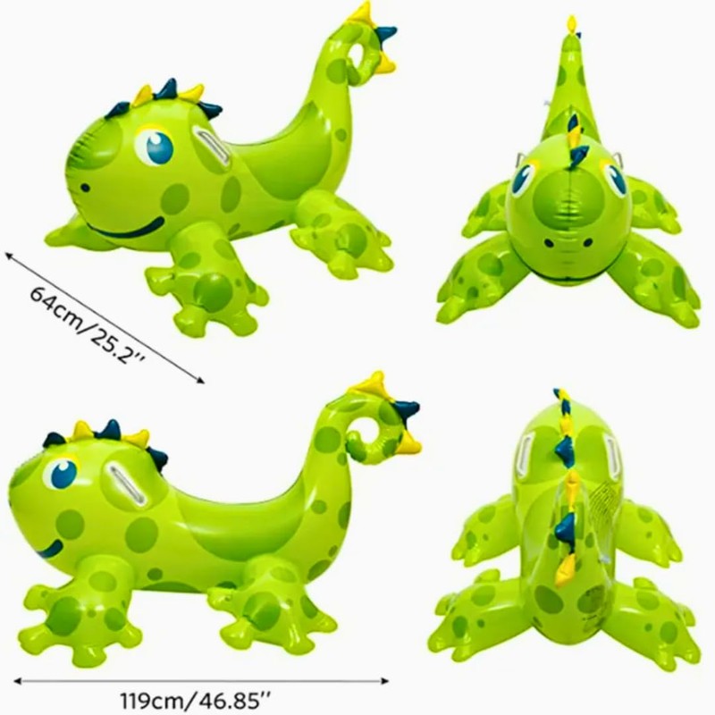 MSSOL Flotador Inflable de Dinosaurio para Niños, Montable Acuático, Juguete