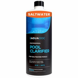Pool Clarifier for Saltwater Pools - Pool Water Clarifier to Support Water Clarity in Inground and Above Ground Pools - Made in USA - AquaDoc - 32oz