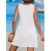 CUPSHE Women's Sleeveless Swimsuit Coverup Waffle Knit Swimwear Cover Ups