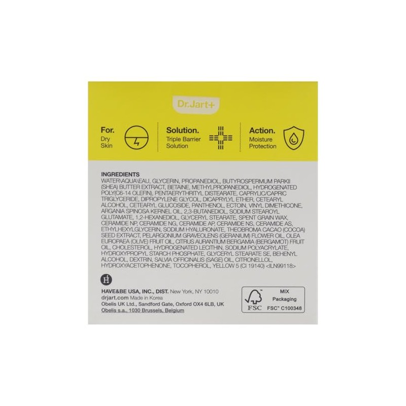 Ceramidin Ectoin Infused Cream by Dr. Jart+ for Unisex -