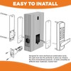 Steel Gate Lock Box,Untreated with Rust Preventive Oil,Iron Case for