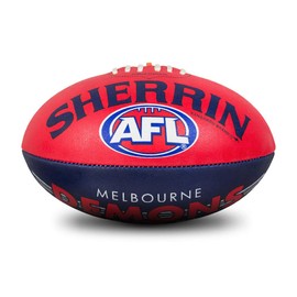 Sherrin Melbourne Demons AFL Club Football, Size 5