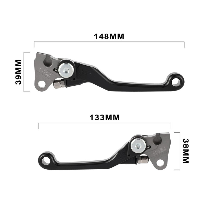 IUVWISN Dirt Bike Brake Clutch Lever Pivot Levers Adjustable CNC