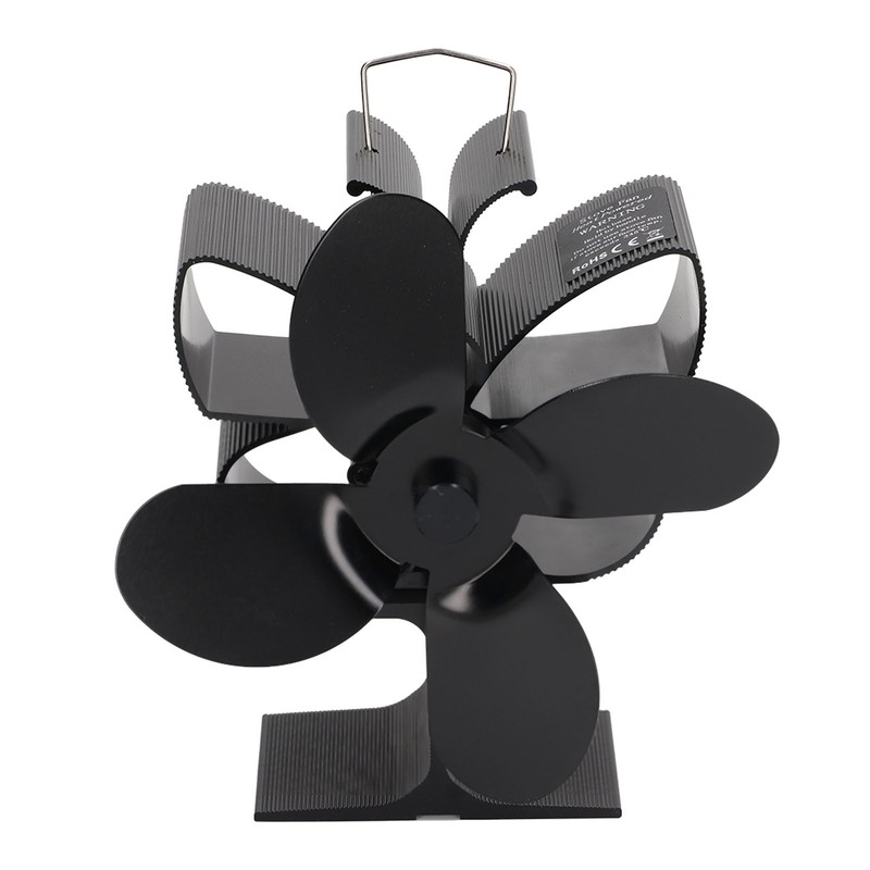 4 Blades Heat Powered Fireplace Fan Self Starting Temperature Resistant