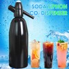 Soda Siphon, 1L Carbonated Water Machine, Soda Maker, Portable Aluminium