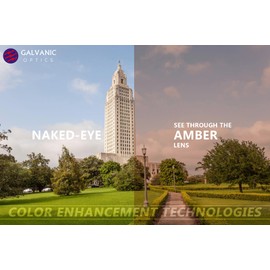 Galvanic Replacement Lenses for Maui Jim Ho'okipa MJ407 Sunglasses - Amber Polarized