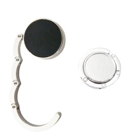 2PCS Handbag Hook for Table, Foldable Round Purse Hook Portable Table Bag Holder Folding Section Storage Lightweight Handbag Table Hanger for Table Desk Restaurant Office Convenient Bag Storage (SetB)