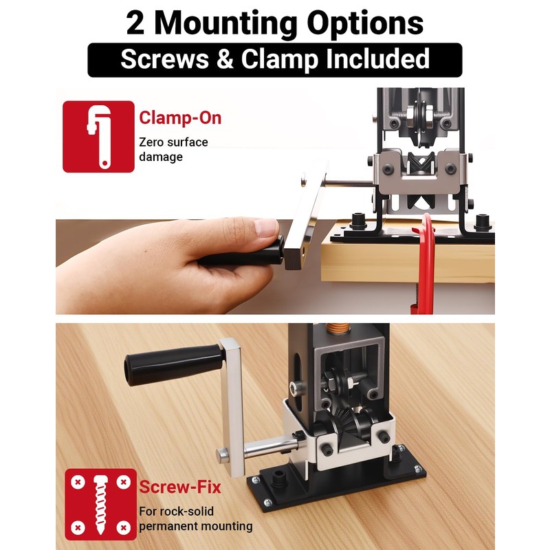 Vorhixa Wire Stripper Machine, 0.06-1 inch Manual Wire Stripping Machine