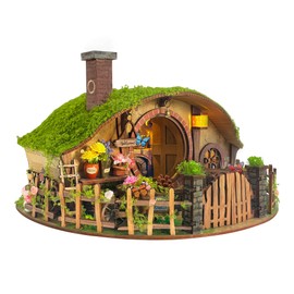IBOHEYE DIY Miniature House Kit - Forest-Themed Dollhouse Kit | Blind Box Design, Stress-Relief Craft, 3D Wooden Puzzles for Adults & Teen- The Magic Ring House (SQ-59)