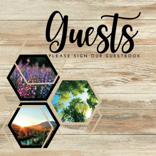 Rustic Harmony Guest Book: Guest Book for Bed & Breakfast,