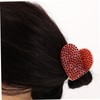 Minkissy Heart Claw Clip for Women No Crease Hair Clips