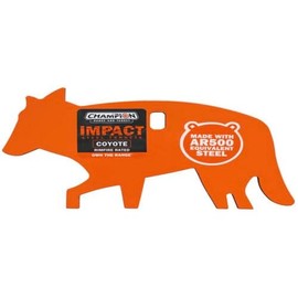 Champion Range and Target Impact Steel Coyote Target for Range and Practice Shooting Made for LR22