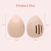 Peboms Makeup Sponge Holder,Double-sided 3-line Vented Silicone Beauty Blender Holder