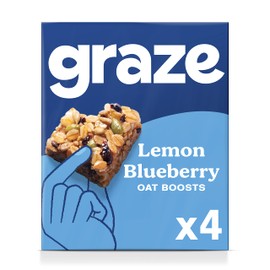 Graze Lemon And Blueberry Superfood Oat Square Bites With Baobab 4x30g 120g