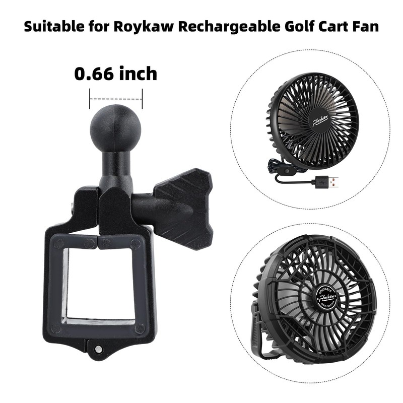 Roykaw Golf Cart Fan Bracket and Washers Accessories