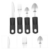 Healeved 1 Set Practical Cutlery Disabled Tableware Handicap Utensils Silverware