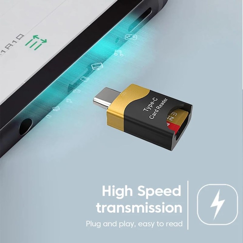 Snblzhef Type-C Card Reader Mobile OTG Card Reader Hidden Card