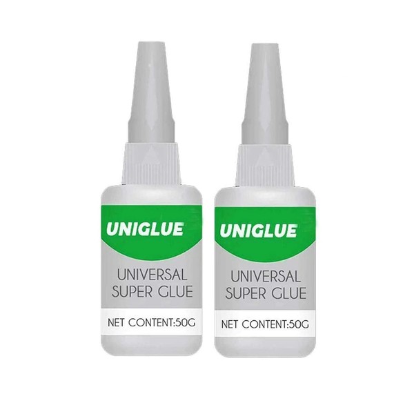 OUKPANE 2PC Uniglue Universal Super Glue, Welding High-Strength Oily Glue,