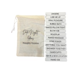 Couple date Ideas bag msytery bag of ideas mystery bag of date night ideas couple date night idea sticks(Date night(Naught version))