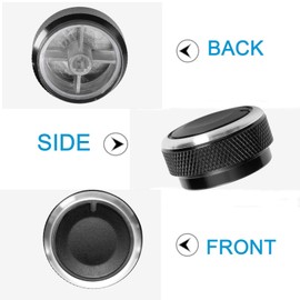 MACHSWON Car A/C Air Conditioning Control Switch Knob fit for To-y-ota Tacoma 2005-2015 Button HVAC Tacoma Heater Temperature Fan - (A Set of 3 Knobs)