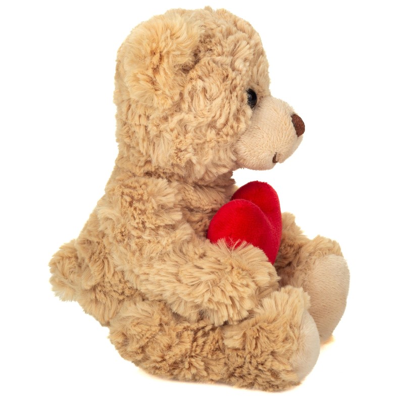 Teddy Hermann 91331 Teddy with Heart Beige 20 cm Cuddly