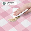 misaya Rectangle Waterproof Vinyl Table Cloth, Buffalo Flannel Backed Tablecloth,