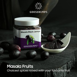 Goosebumps Pickles Masala Kala Jamun | Indian BlackBerry | Dehydrated Fruit | Dried Jamun Strips | Chatpata Dried Fruits Healthy Snack for Kids and Adults | 150 g (Pack of 1)