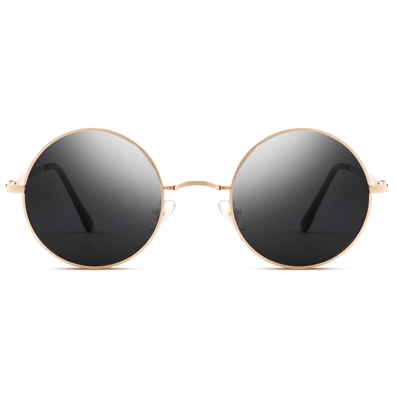 Pro Acme Retro Small Round Polarised Sunglasses for Men Women,