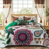 VAPUTAR Velvet Queen Quilt Bedding Set, 3 Pieces Floral Velvet