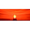 B125WS120 RED 110V 120V AC 25W INCANDESCENT STEADY-ON LIGHT BEACON
