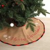 N&T NIETING 75 cm Christmas Tree Skirt, Hessian Christmas Tree
