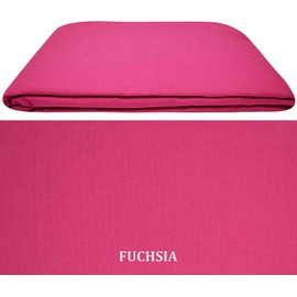 Arizone T180 Percale Standard Fitted Sheet in 14 Colours (Fuchia, Double)