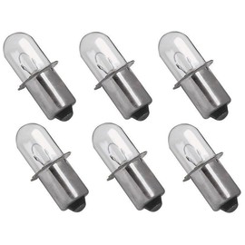 LEFITPA 6 Pack Replacement 18 Volt Xenon Filament Bulb for Dewalt DW919 Work Light