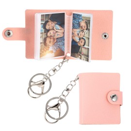 1 Piece Mini Photo Key Ring Mini Photo Album Key Ring with Photo Gift Photo Album Keyring with Photo Book for Family, Friend, Couples, Friends