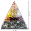 mookaitedecor Natural Labradorite Chakra Crystal Pyramid Aesthetic Room Desk Decor,