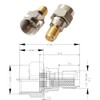 exgoofit F Type to SMA Male Female Coax Connector Coaxial