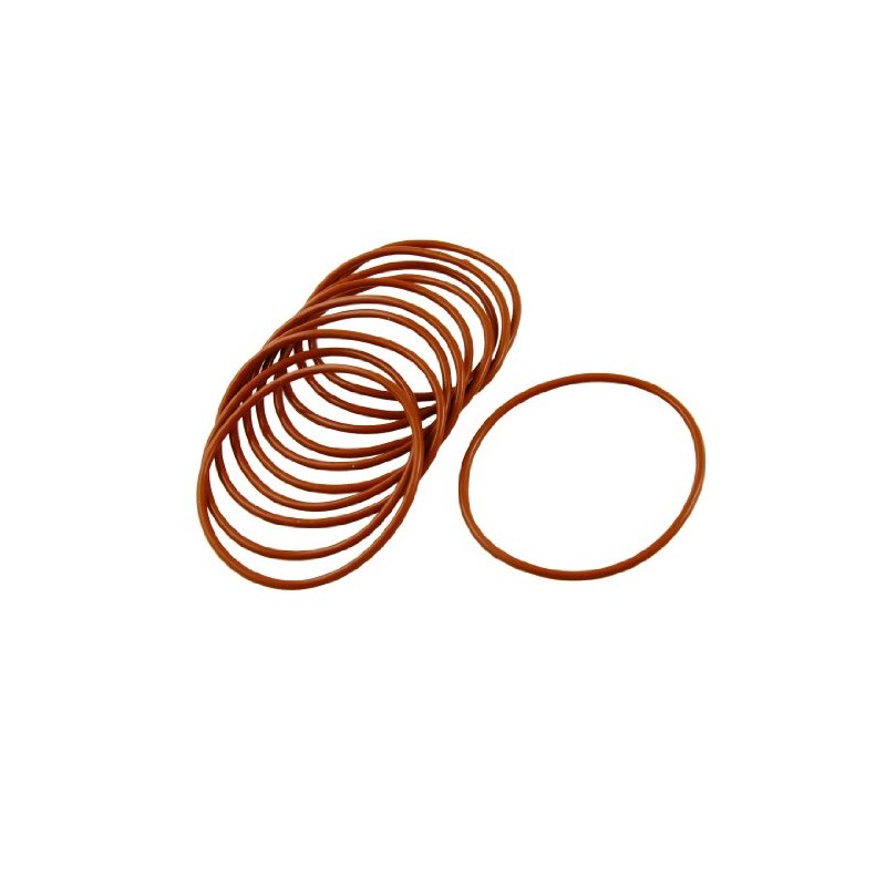 uxcell 10 Pcs Industrial Silicone O Ring Seal 55mm x